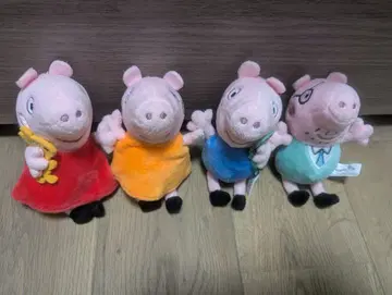 페파피그 봉제 인형 4개 세트 페파피그 Peppa Pig