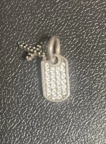 Justin Davis S.O.S 스와로브스키 도그택 펜던트