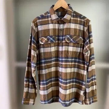 파타고니아 체크 무늬 오가닉 코튼 S