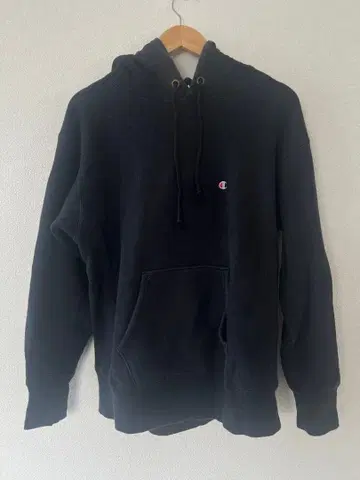 Champion Reverse Weave 후드티 M 블랙