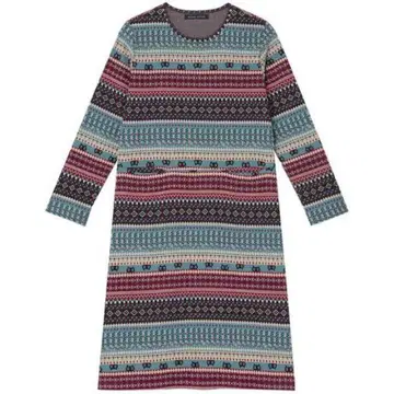 면 100% 자카드 M 마타노 아츠코 파자마 룸웨어 원피스