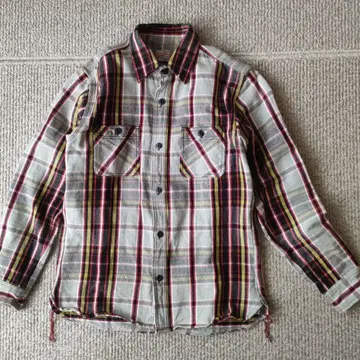 HOUSTON 두꺼운 원단 체크 셔츠 자켓 XL