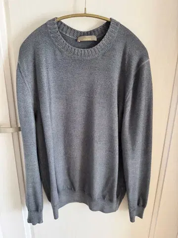 cruciani 그레이 크루넥 스웨터