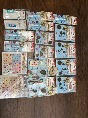 다이소 크라프트 레진 재료 세트 레진액 참 디자인 필름 등