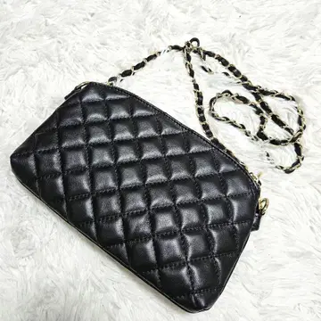 [ 미사용급 ] 오렌티 W 지퍼 퀼팅 숄더백 체인