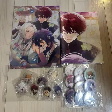 애니메이션 캐릭터 클리어 파일 & 캔뱃지 세트