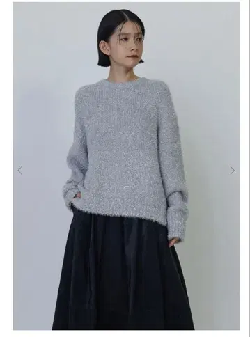 1er Arrondissement 라메 샤기 니트 풀오버