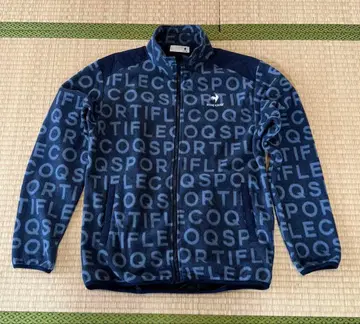 르꼬끄 골프 플리스 자켓 네이비 올 패턴 사이즈 LL