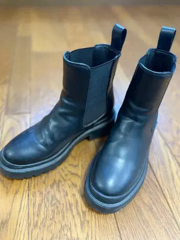 여성용 블랙 사이드 고어 부츠