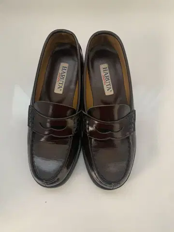 HARUTA 브라운 로퍼 23.5 EEE