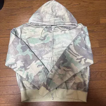 BEAMS 카모플라쥬 집업 후드티 S