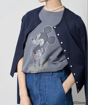 R JUBILEE/DISNEY COLLECTION LW 가공 셔츠