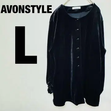 AVONSTYlE 벨로아 상의 벨벳 벨로아 원단 롱 기장 큰 사이즈