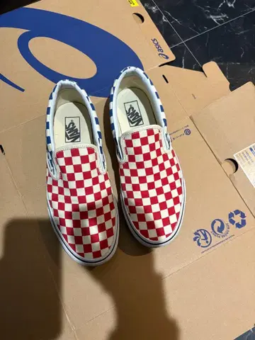 Vans 체커 패턴 슬립온