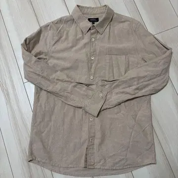 A.P.C. 베이지 긴팔 셔츠 M 사이즈