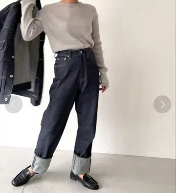 CANAL JEAN YA-YA 하이웨스트 스트레이트 데님 팬츠