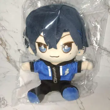 봉제 인형 마스코트 파랑과 블랙 의상