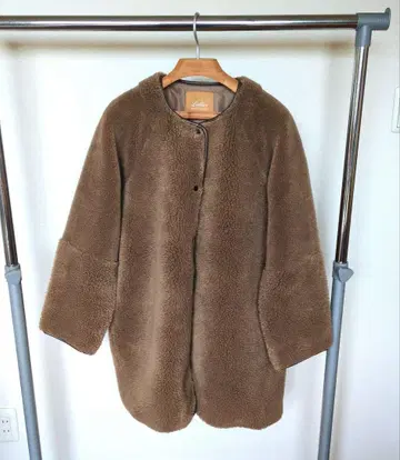 Leilian WHITE LABEL 보아 롱 코트 size 11