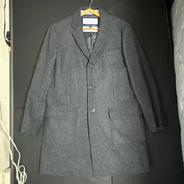 TOMMY HILFIGER 그레이 체스터 코트 L 사이즈