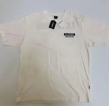 AVIREX 썬더버즈 패치 반팔 T셔츠 XL 화이트