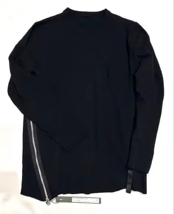 BACKLASH 캐시미어 울 크루넥 풀오버 ZIP 니트 백라쉬