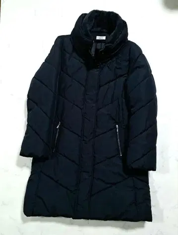 충전솜 코트 카라 플리스 부착(탈부착 가능) 다크 네이비 L 사이즈