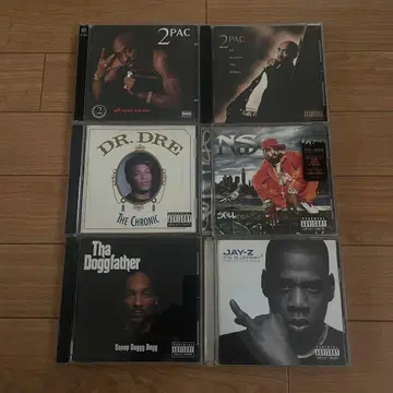 2Pac JAY-Z SNOOP DOGG NAS DR.DRE 6장 세트