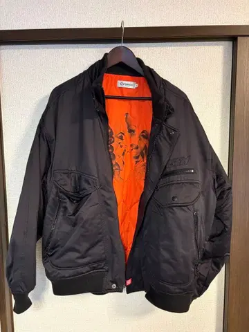 Evisen 블랙 MA-1 자켓 L 사이즈