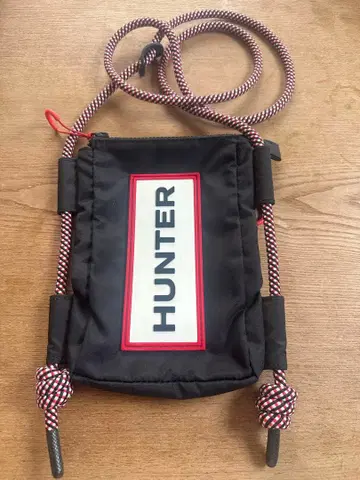 HUNTER 로프 포함 숄더백 블랙 헌터