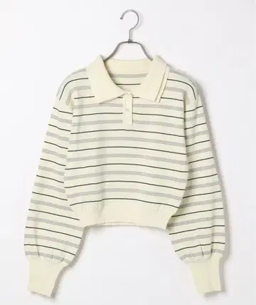 Heather 모듬 폴로 니트 아이보리 x 그레이