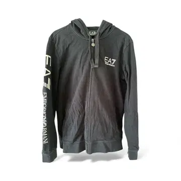 EA7 Emporio Armani 블랙 후드티