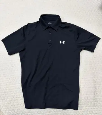 언더아머 블랙 피케 셔츠 M