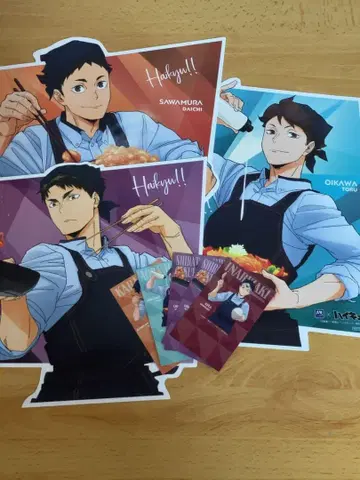 오오토야 하이큐 비주얼 보드 3종 카드 4종 5매