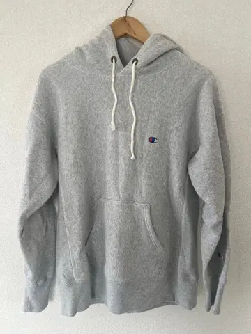 Champion Reverse Weave 후드티 그레이 M