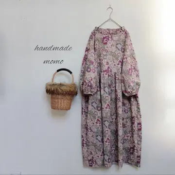 handmade 코듀로이 원피스 free 꽃무늬 YUWA