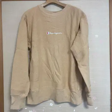 Champion Reverse Weave 워크업 L 베이지 파랑 택