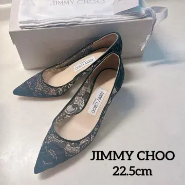 [ 컨디션 최상 ] JIMMY CHOO 지미추 블랙 레이스 펌프스