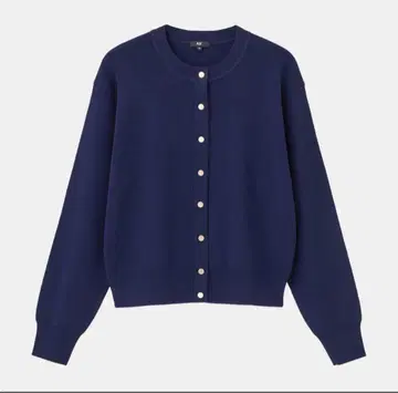 컨디션 최상 [ PLST ] UV컷 레이온 블렌드 메탈 버튼 가디건