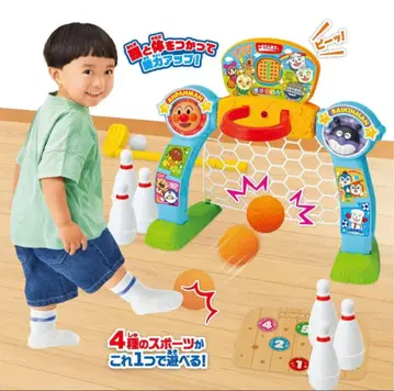 챌린지! 능력 업! 호빵맨 스포츠 DX 4in1 세트