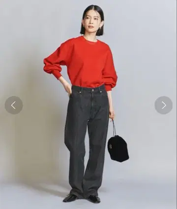 유나이티드 애로우즈 5 포켓 스트레이트 데님 팬츠 -워셔블-S