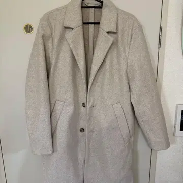 H&M 라이트 그레이 체스터 코트