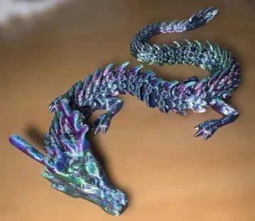 다색 드래곤 피규어 약 30cm 용 룡