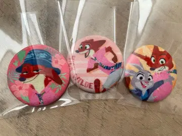 주토피아 복슬복슬 캔뱃지 주토피아2 닉 주디 3개