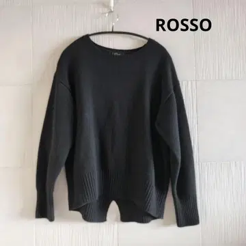 엑스트라 파인 백 슬릿 니트 URBAN RESEARCH ROSSO