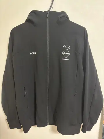 F.C.R.B. 풀 집업 후드티 블랙