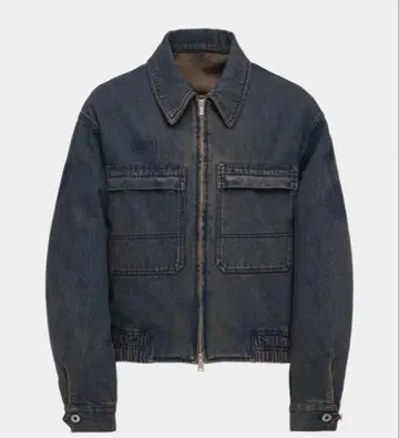 COOR gimmick denim double zip jacket