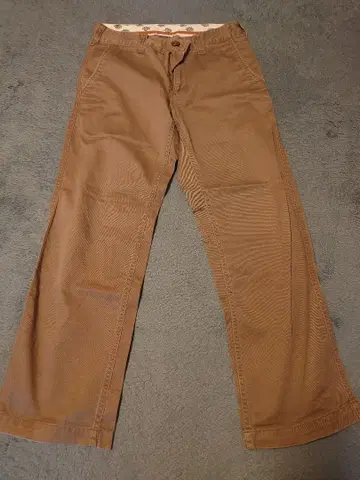 브라운 치노 팬츠 스트레이트 레그 28인치