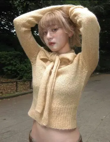 haku 2way 알파카 니트