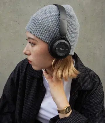 니트 모자 그레이