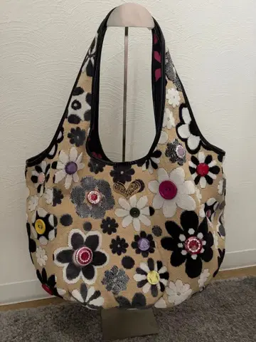 미사용 Think Bee! 싱크비 마가렛 꽃무늬 자수 토트백